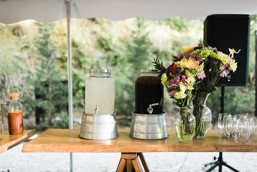 sweet tea at reception