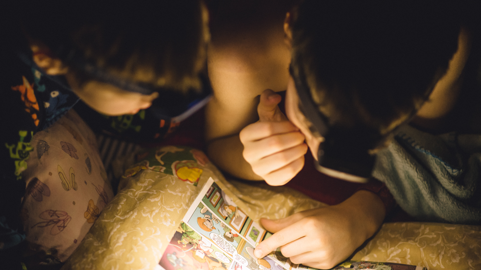 reading by headlamp