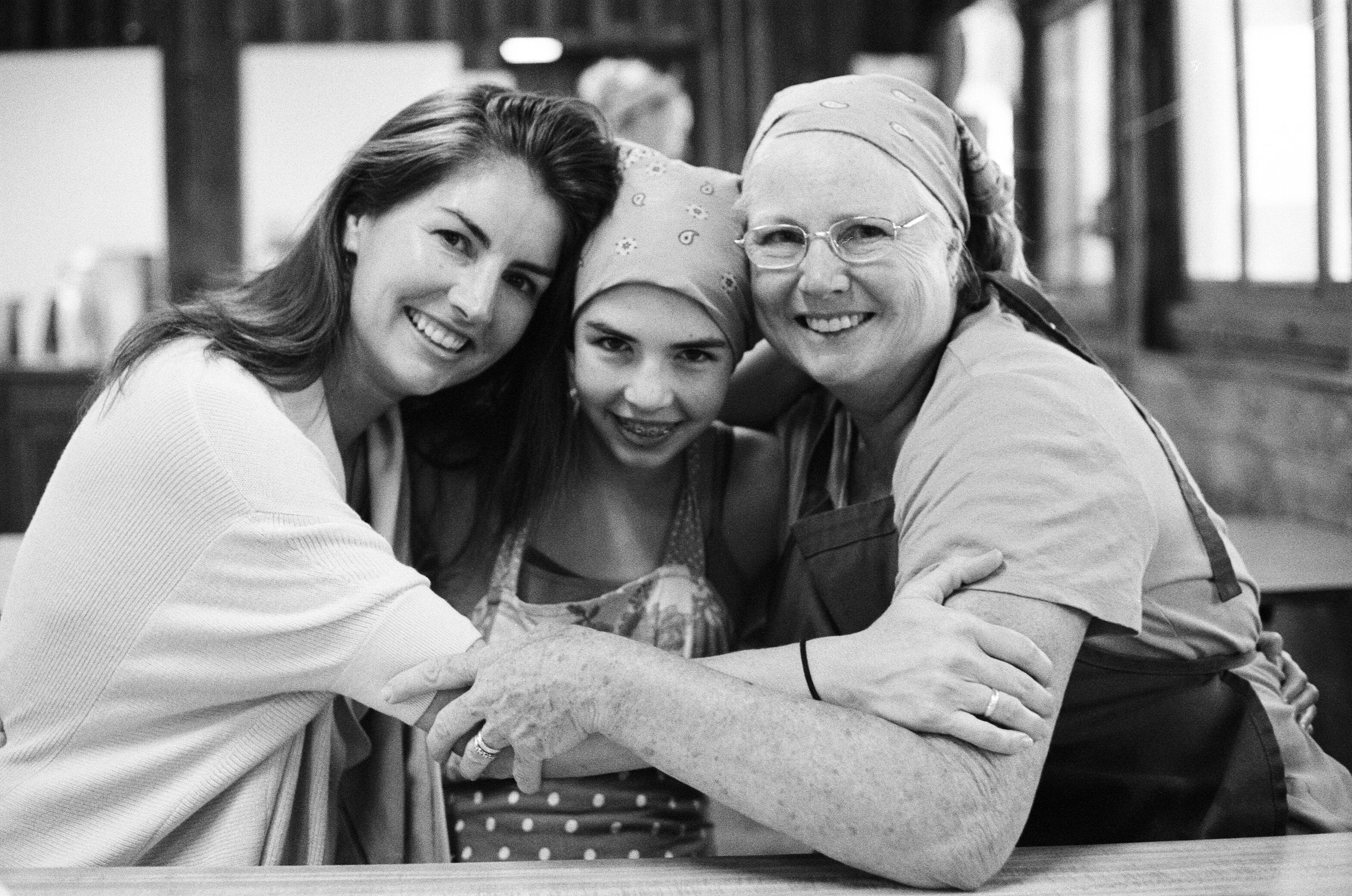 three generations of women