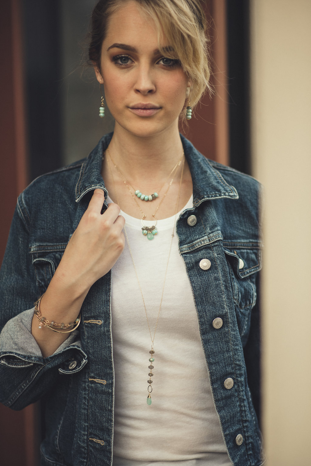 layered necklaces