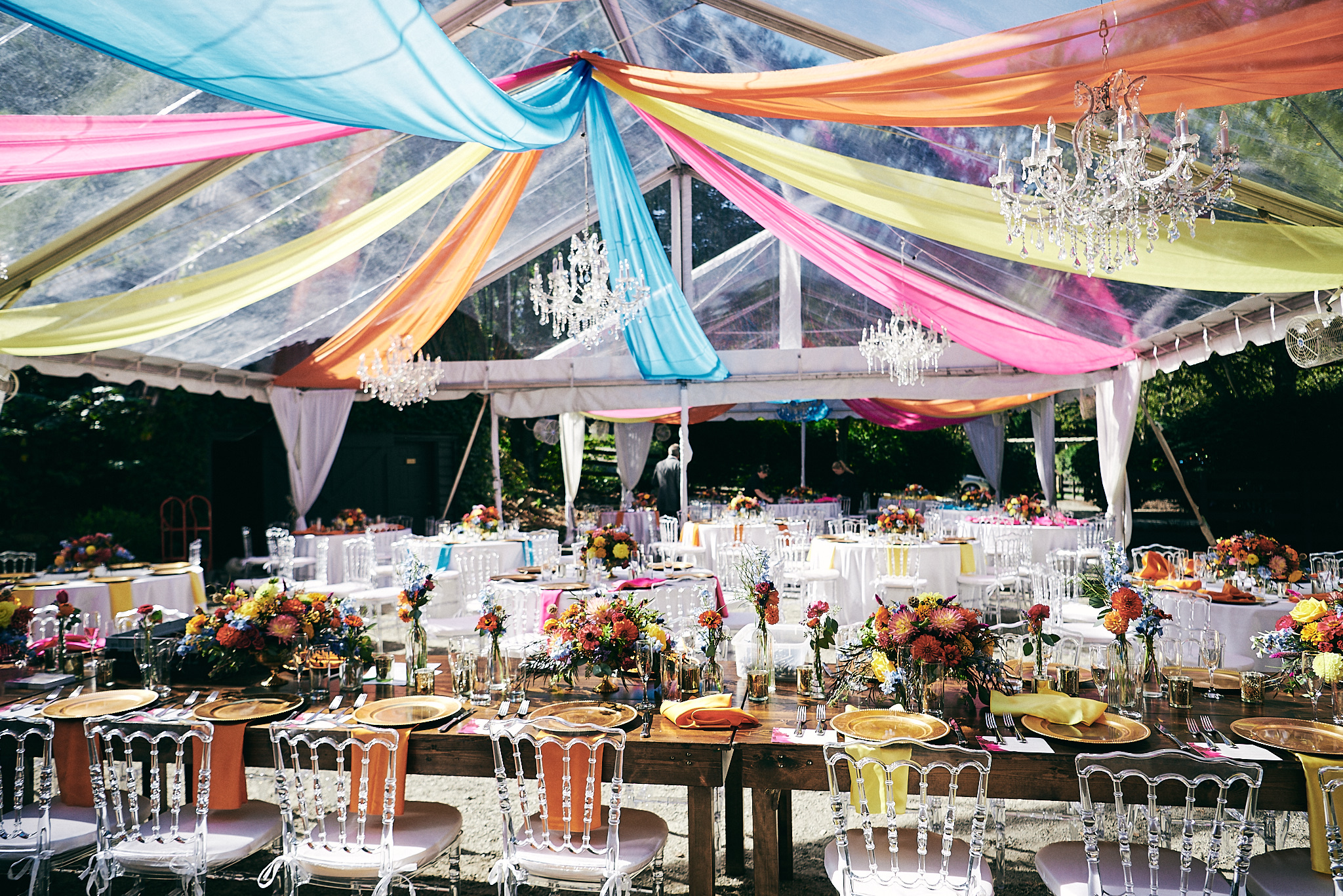 Colorful wedding details