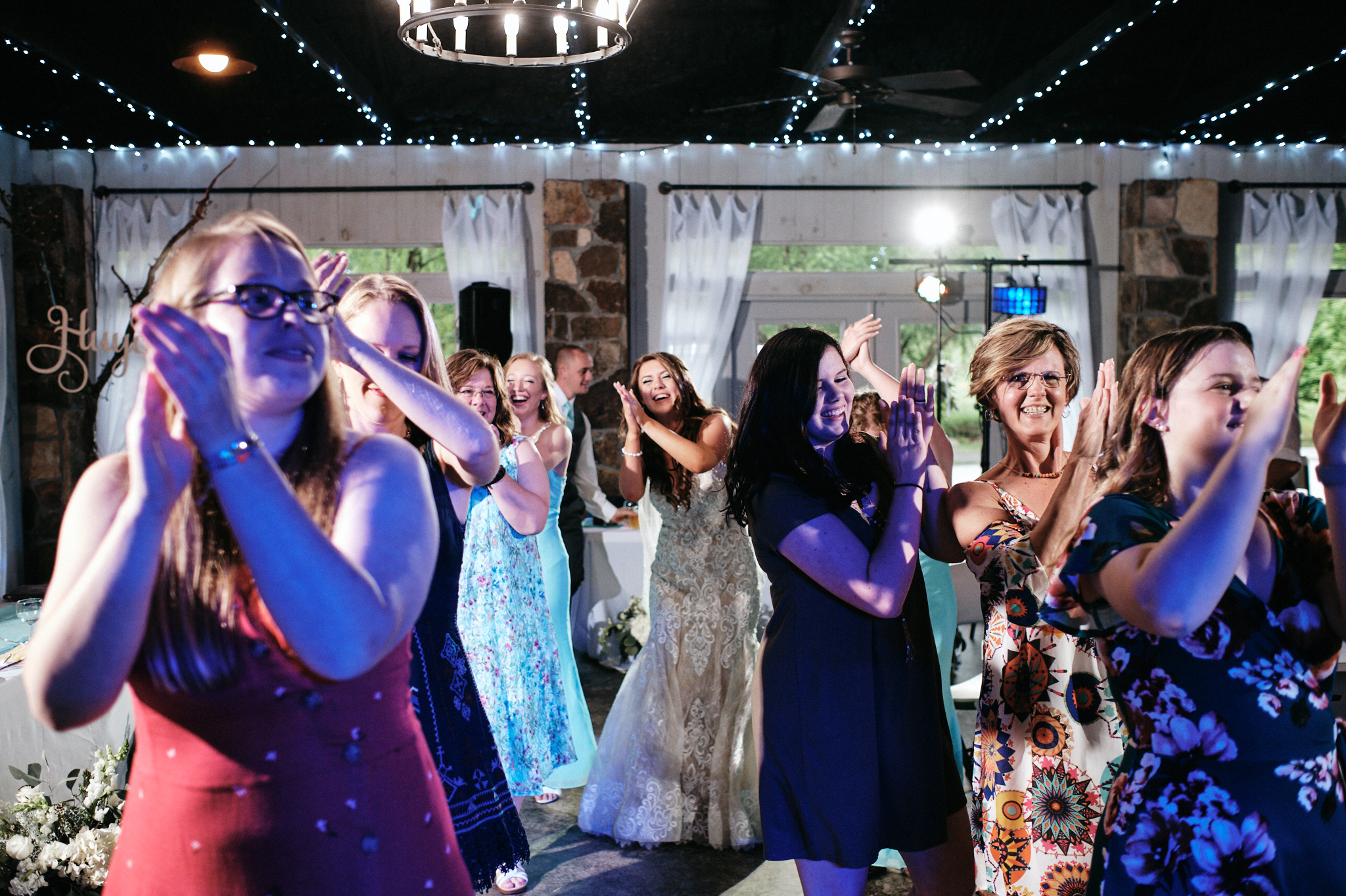 Dance party during reception