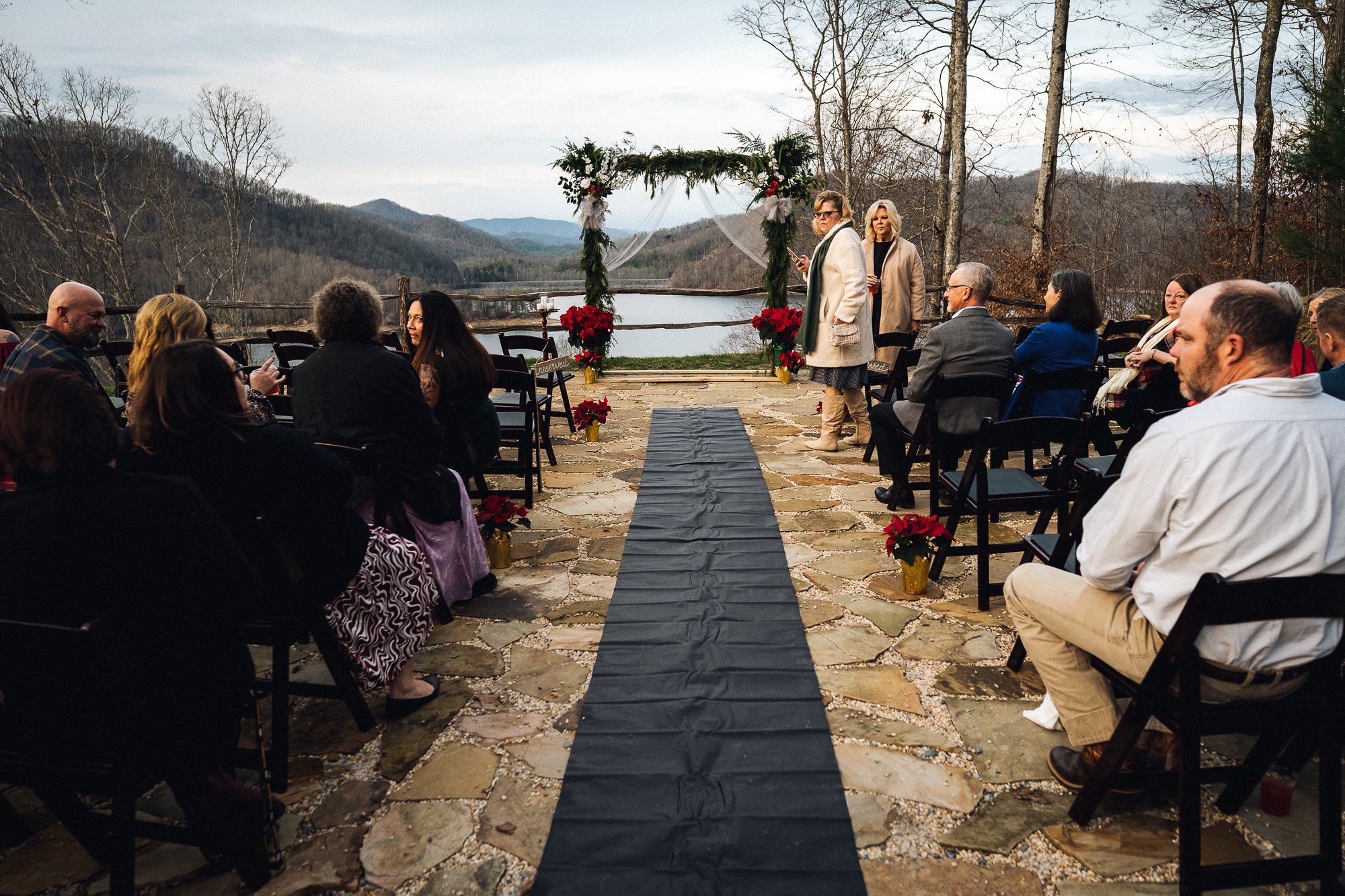 Ceremony site at Nantahala Weddings and Events