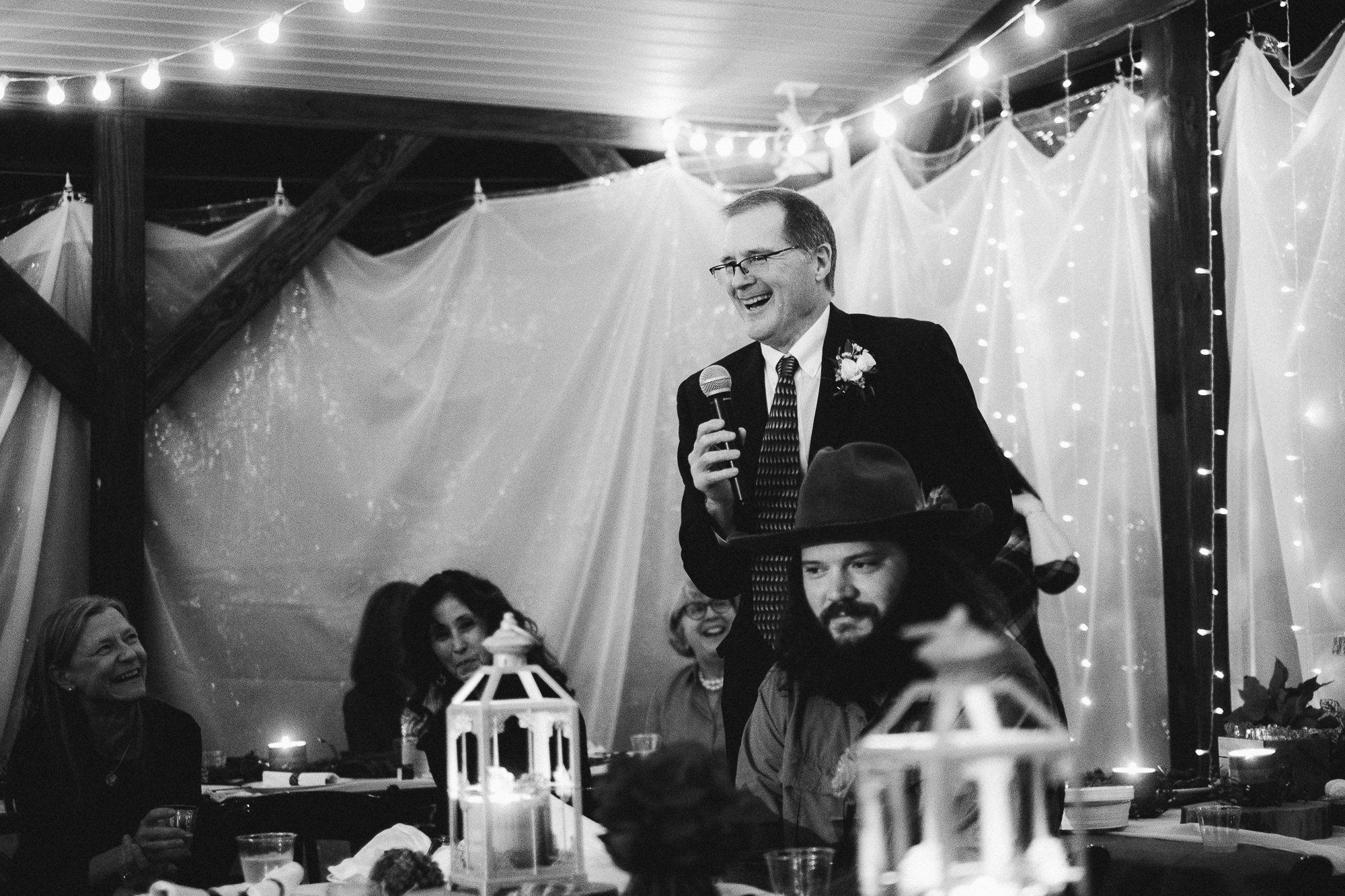 Best man giving a toast