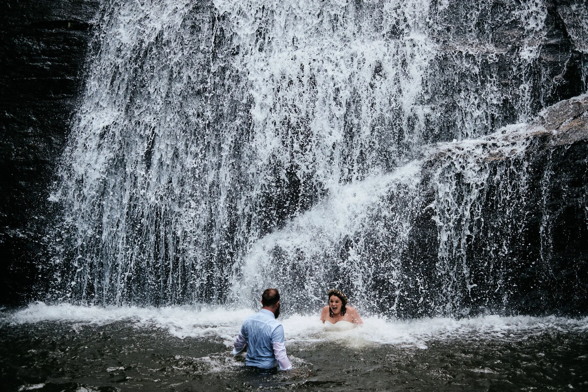 Dave and Kristi in the waterfall.jpg