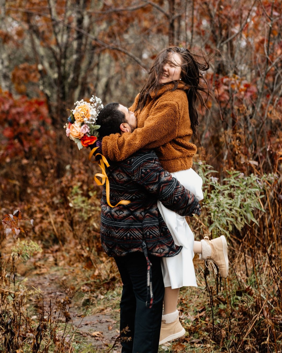 "And how do I know the world was kind? I saw it. It was everywhere."
~words from Lori Hetteen's Stacks of Kindnesses. @lorihetteen ❤️

Gerardo &amp; Autumn at Wayah Bald &mdash; rain jackets, fog rolling in, and the sweetest kind of love.&r