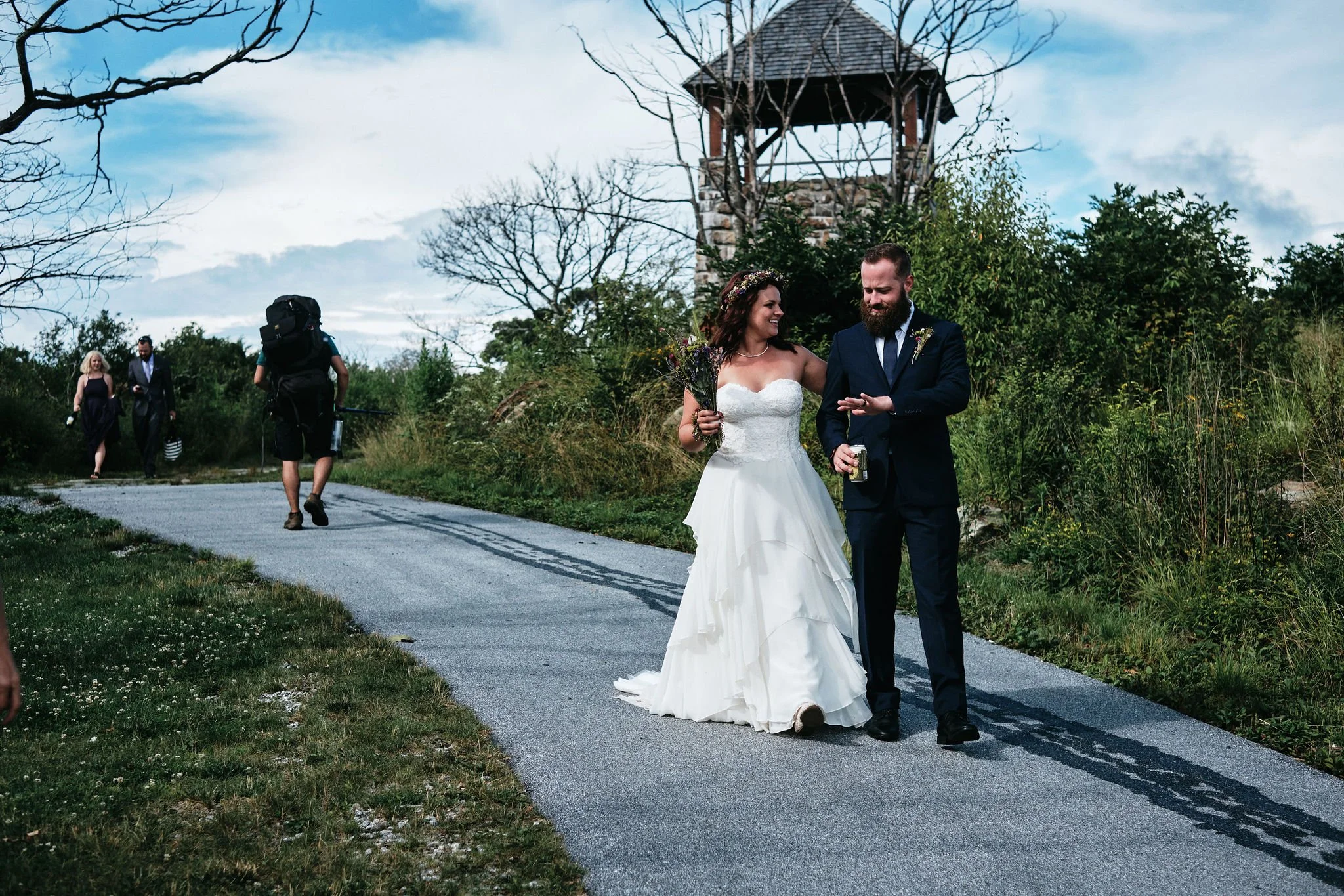 Kristi &amp; Dave's First Look &amp; Ceremony on Public Land at Wayah Bald - 2/4