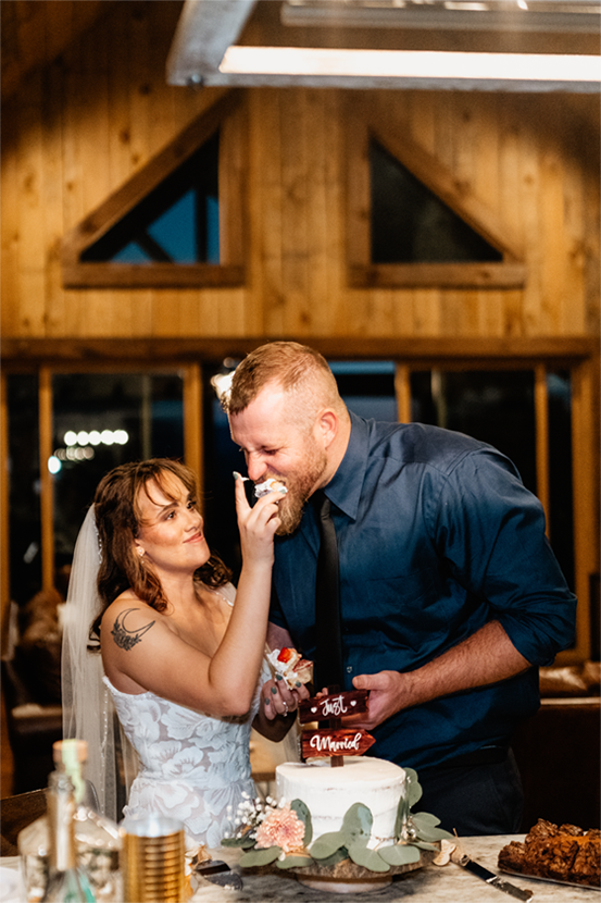 Five-star review from Micaela and Eric — destination wedding in Blue Ridge, GA photographed by Appalachian Wedding Photography