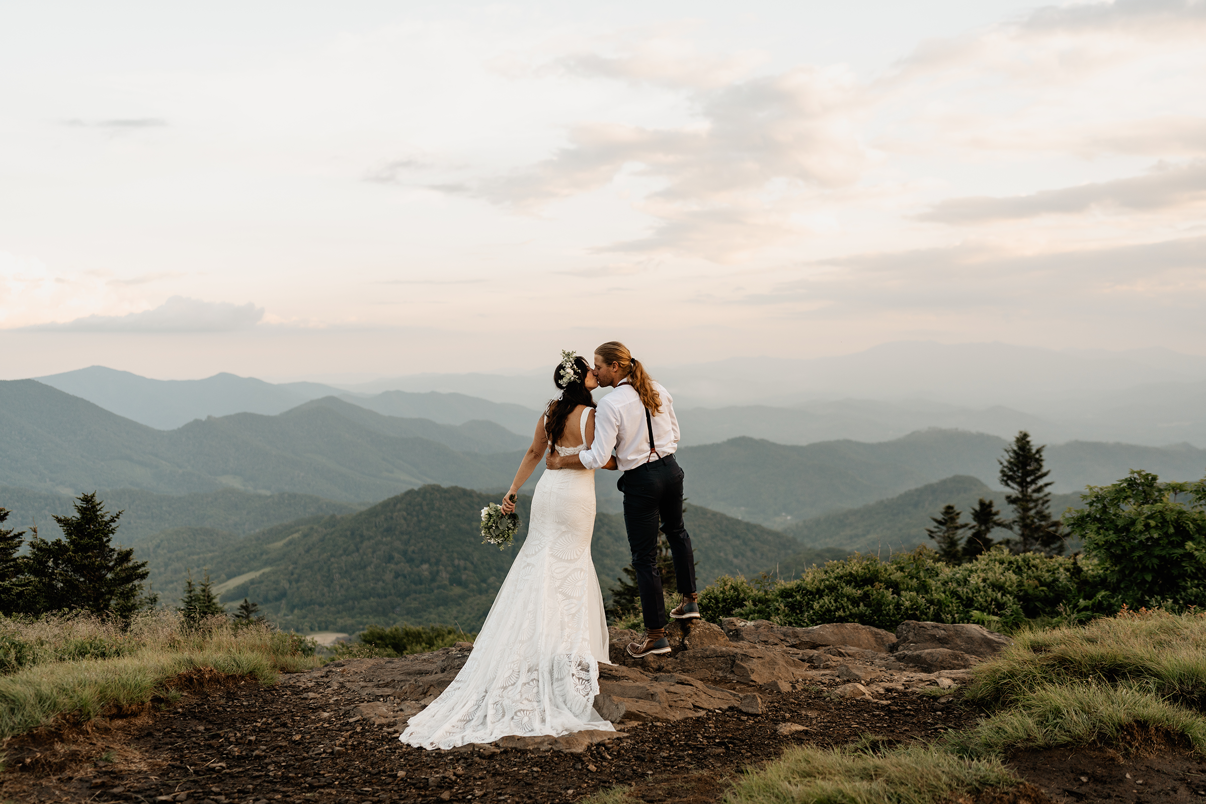 Anthony and Rand's elopement on Roan Mountain, Tennessee — elopement planning guide by Appalachian Wedding Photography