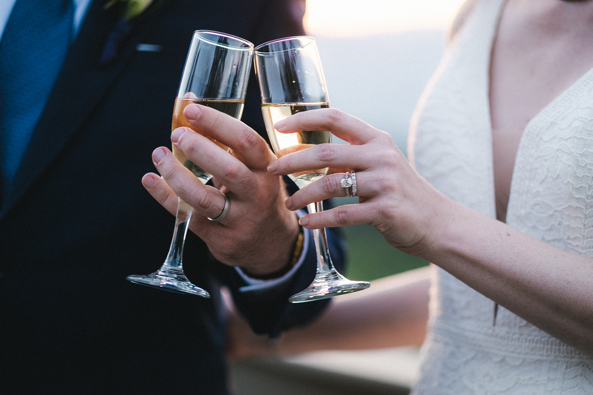 Kelley and John — happy couple after their Blue Ridge, Georgia mountain wedding with Appalachian Wedding Photography