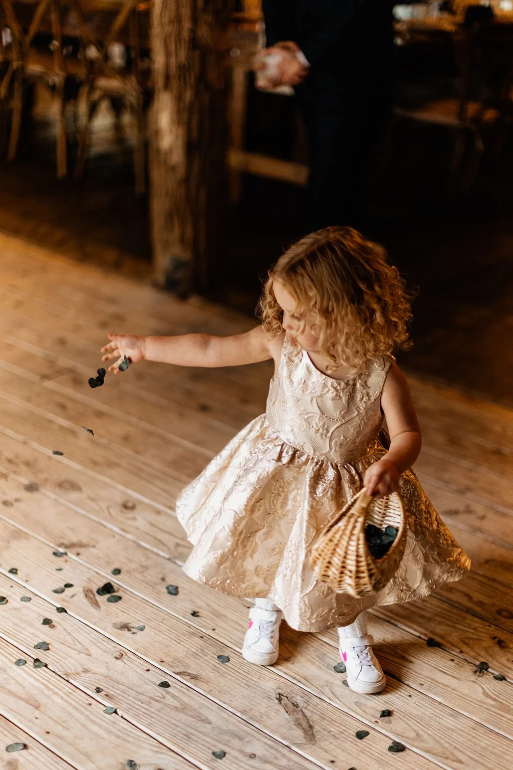 Jason and Cayli walking together on a Blue Ridge Georgia mountain trail during their intimate cabin wedding day, candid photography by Appalachian Wedding Photography