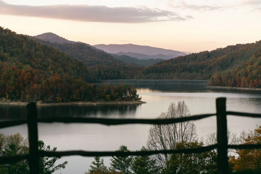 Documentary style wedding portrait at Nantahala Weddings and Events North Carolina