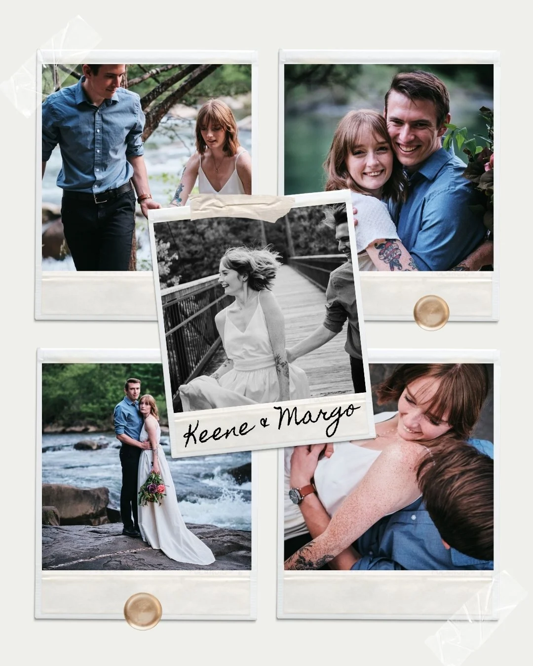 Margo and Keene during their intimate Blue Ridge Georgia elopement, photographed by Appalachian Wedding Photography — Blue Ridge Georgia elopement photographer