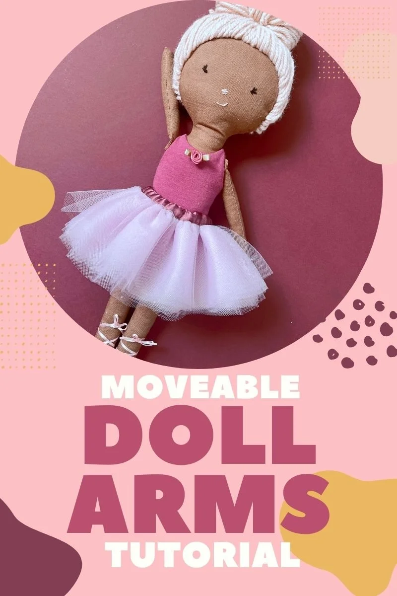 How to Sew Moveable Arms onto a Rag Doll — Pin Cut Sew Studio
