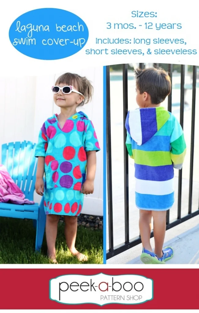 Laguna Beach swim cover up pattern.