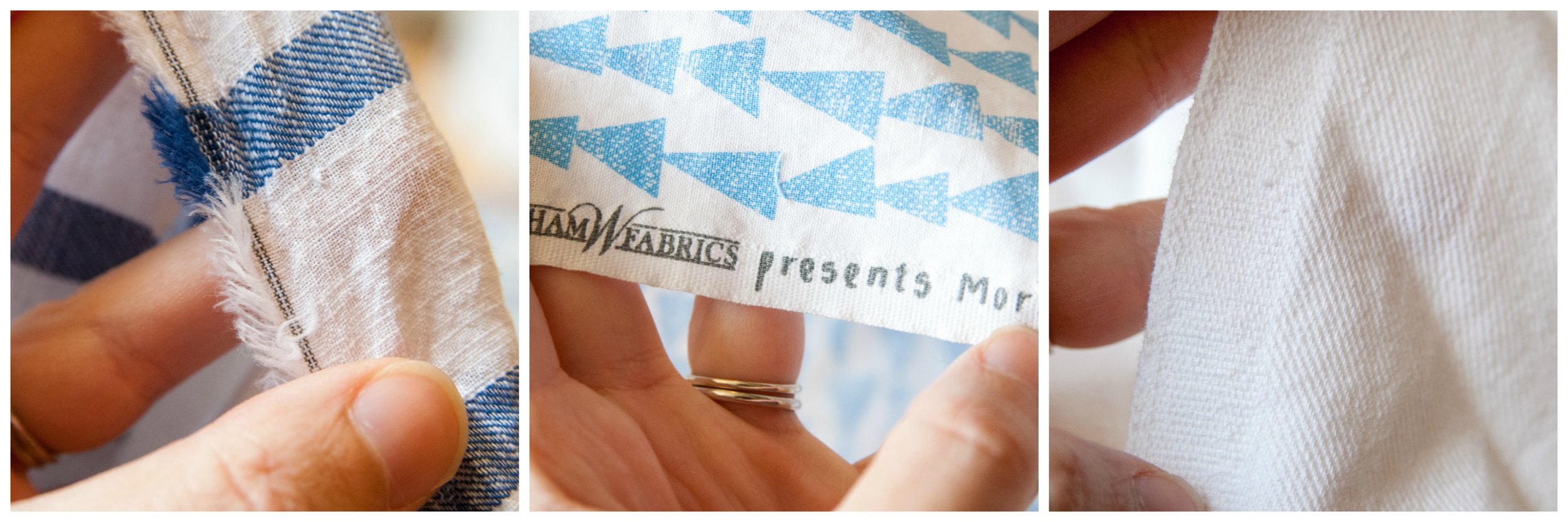 Selvedge edge examples. Series on reading sewing patterns by www.pincutsewstudio.com