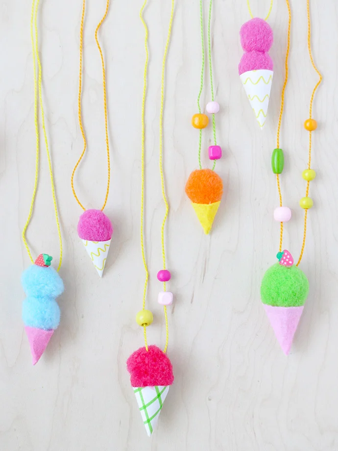 Ice Cream Necklace craft