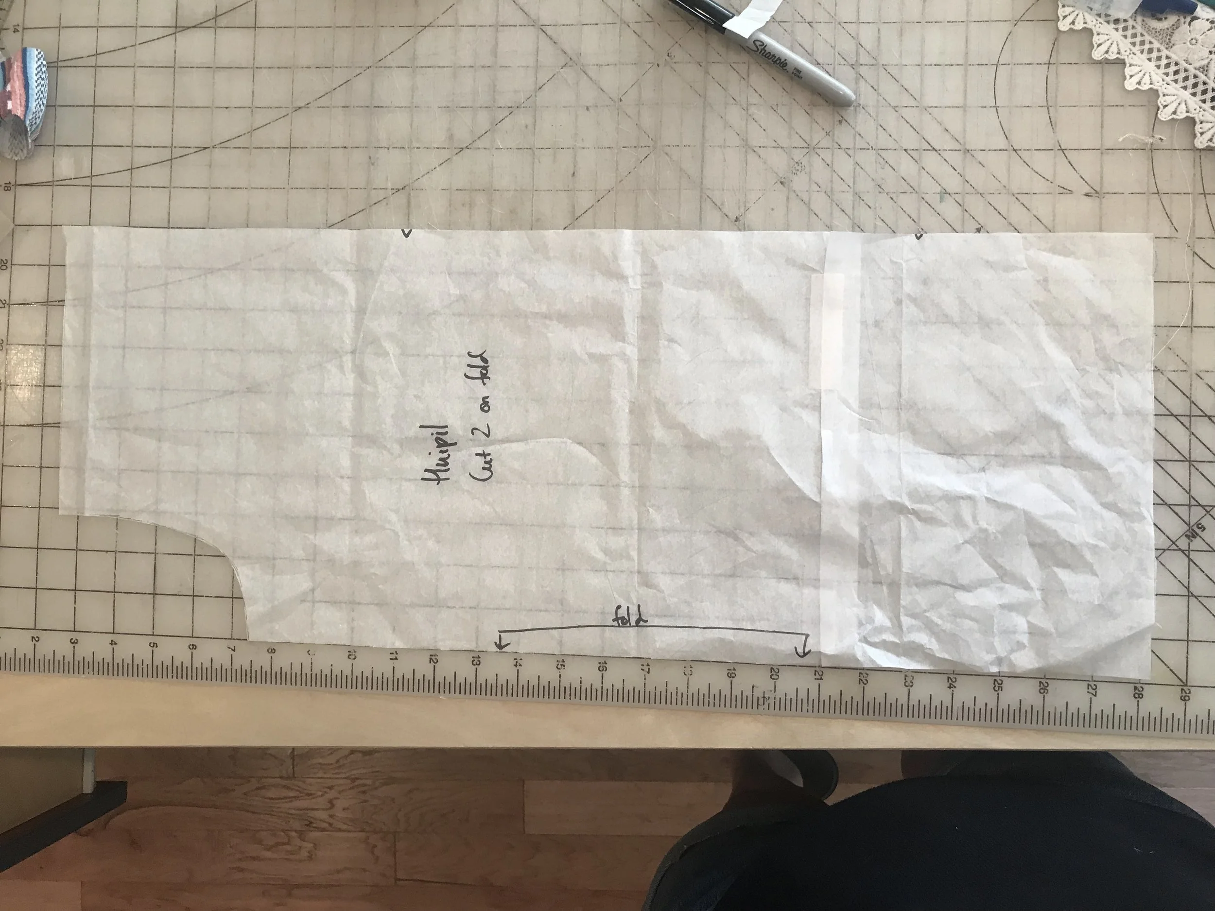 How to draft a rectangle top. So easy, anyone can do it!