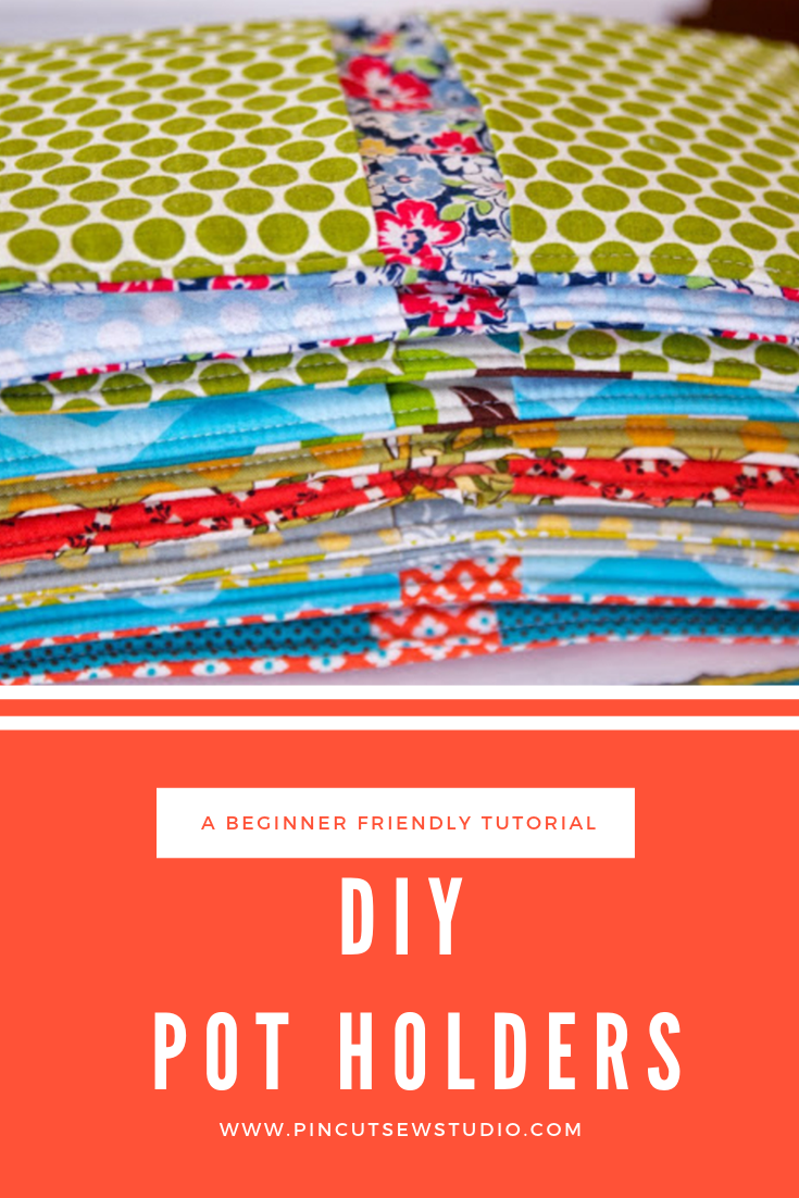 Sew your own easy heavy-duty POT HOLDERS tutorial +Free pattern