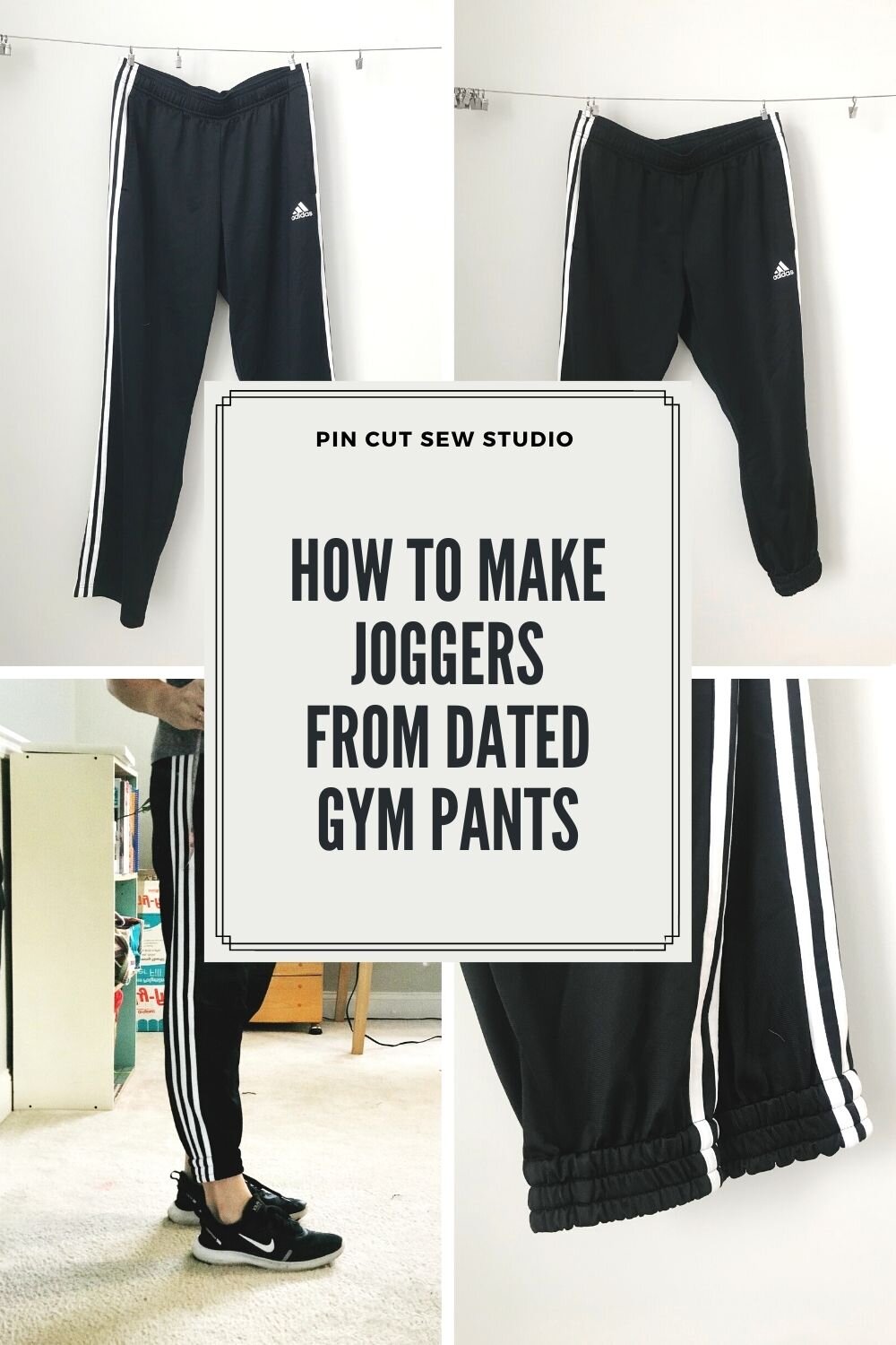 meget periskop cache Gym Pants to Joggers Refashion Tutorial — Pin Cut Sew Studio