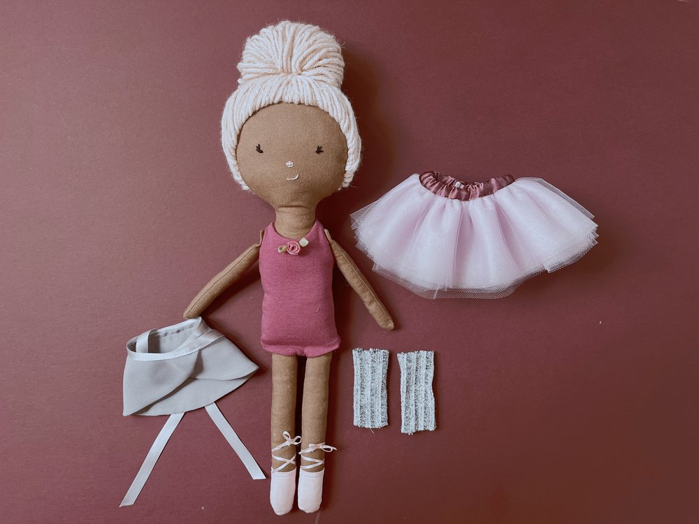 Ballerina Doll circular Knitting Machine Template & Pattern 