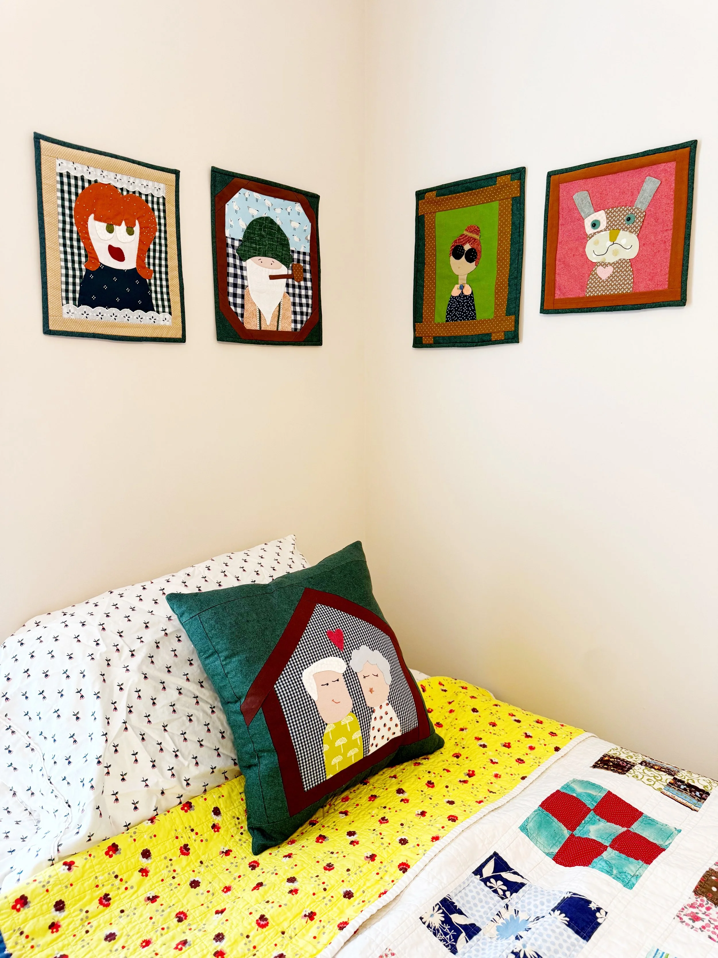 Volume 12: The mini quilts are hung!