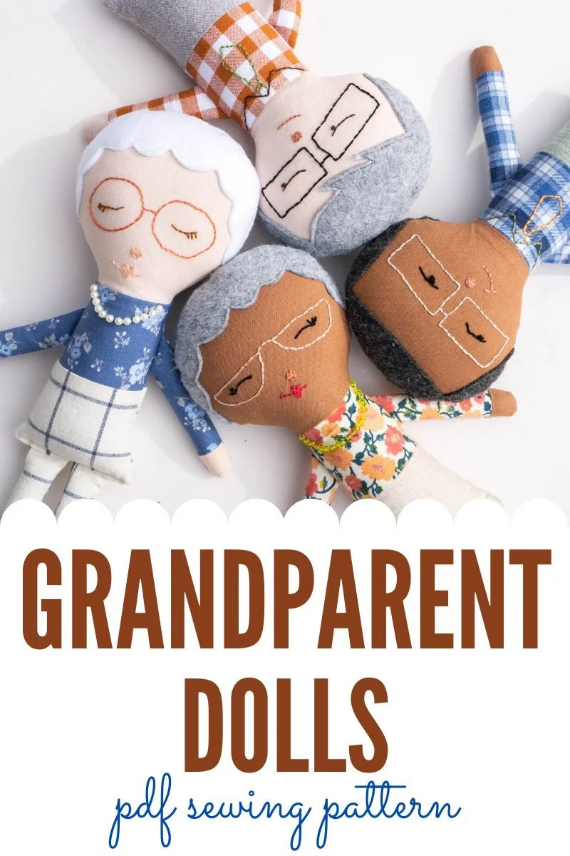 Grandparent Doll Sewing Pattern — Pin Cut Sew Studio