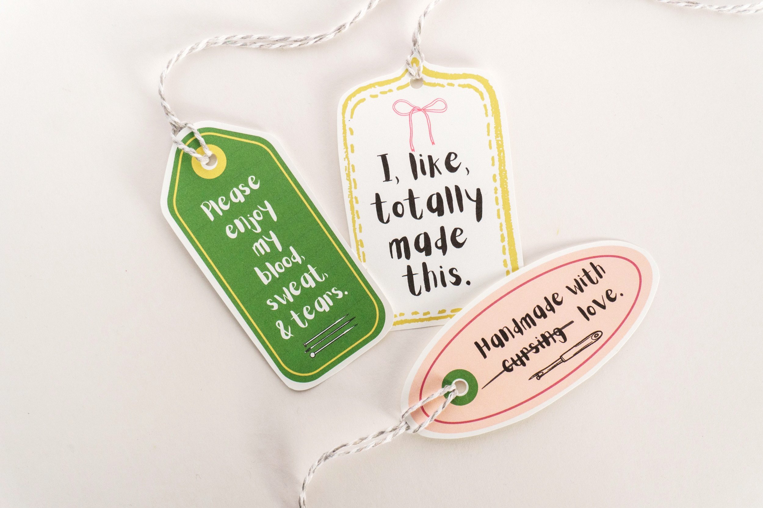 Printable Christmas Gift Tags for Your Handmade Gifts! — Pin Cut