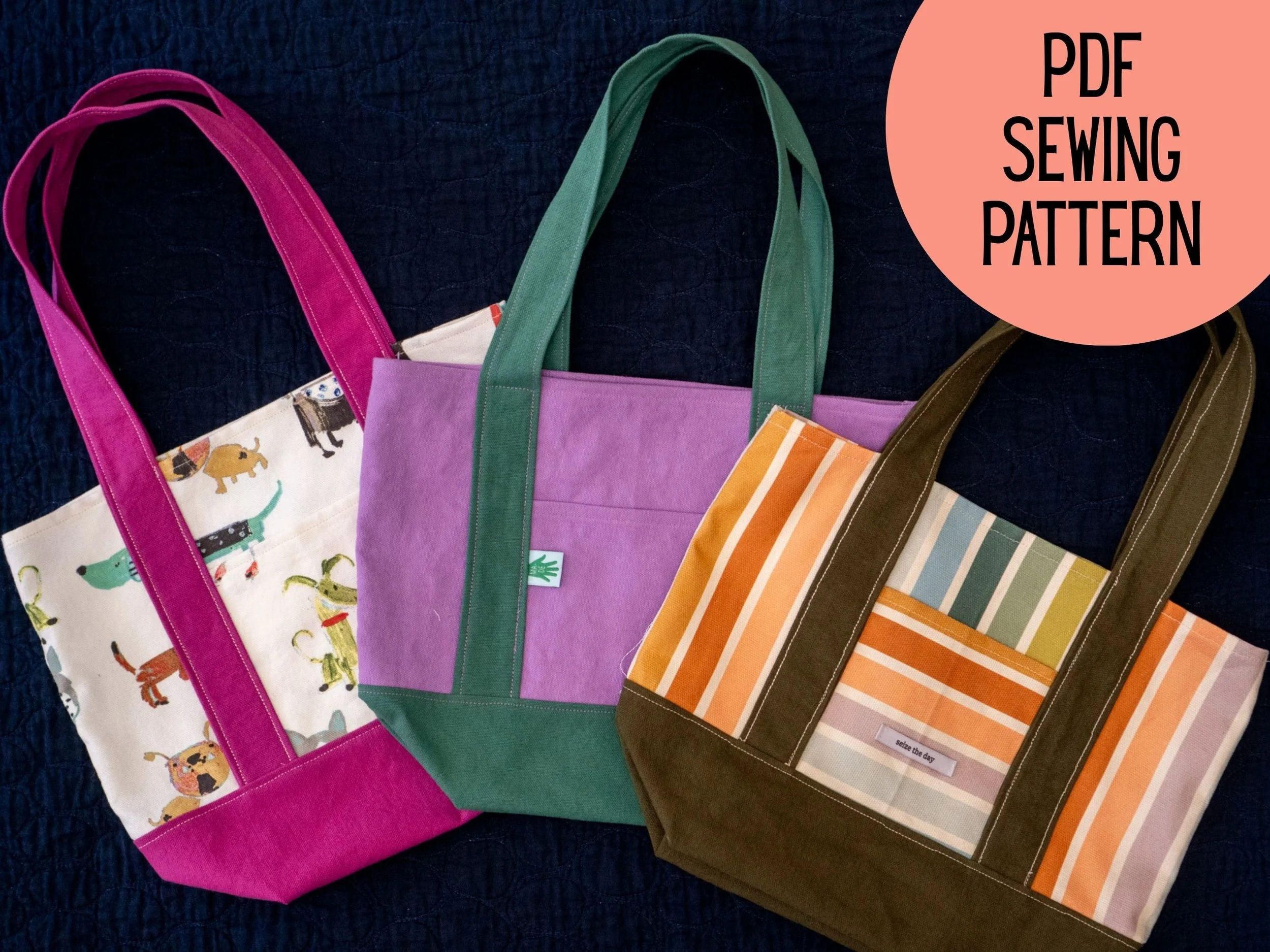 Classic Mini Tote || PDF Sewing Pattern