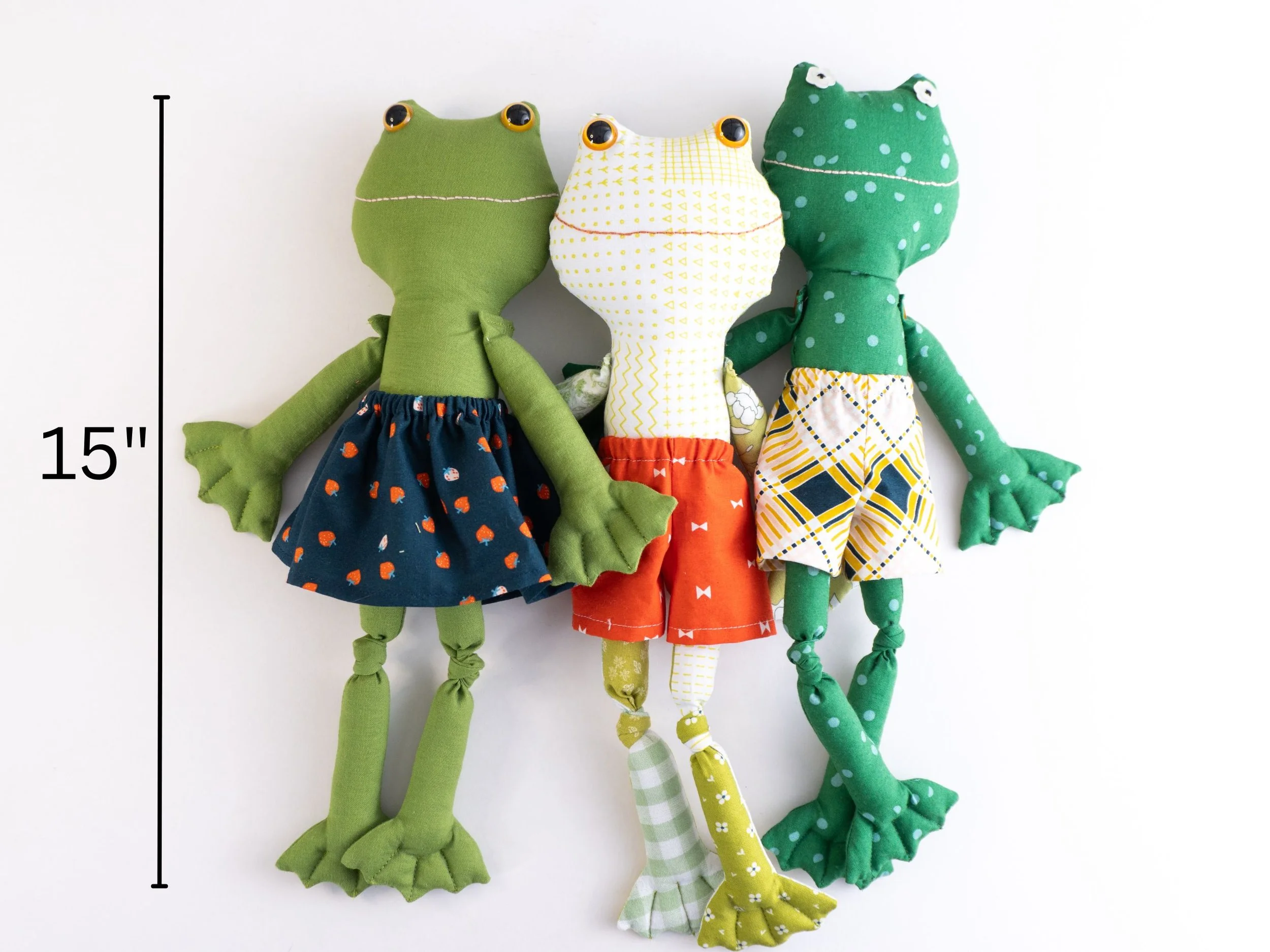 Frog Sew Pattern Frog Doll || PDF Sewing Pattern — Pin Cut Sew Studio