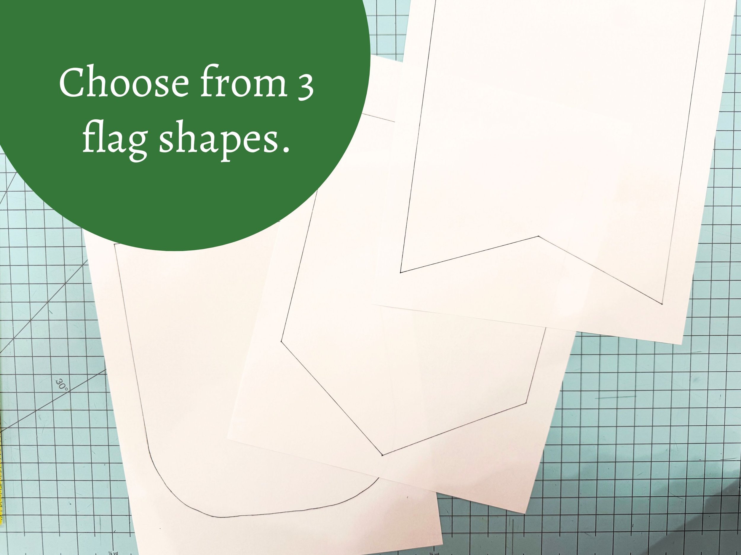 Fabric Banner with Words || PDF Sewing Pattern — Pin Cut Sew Studio