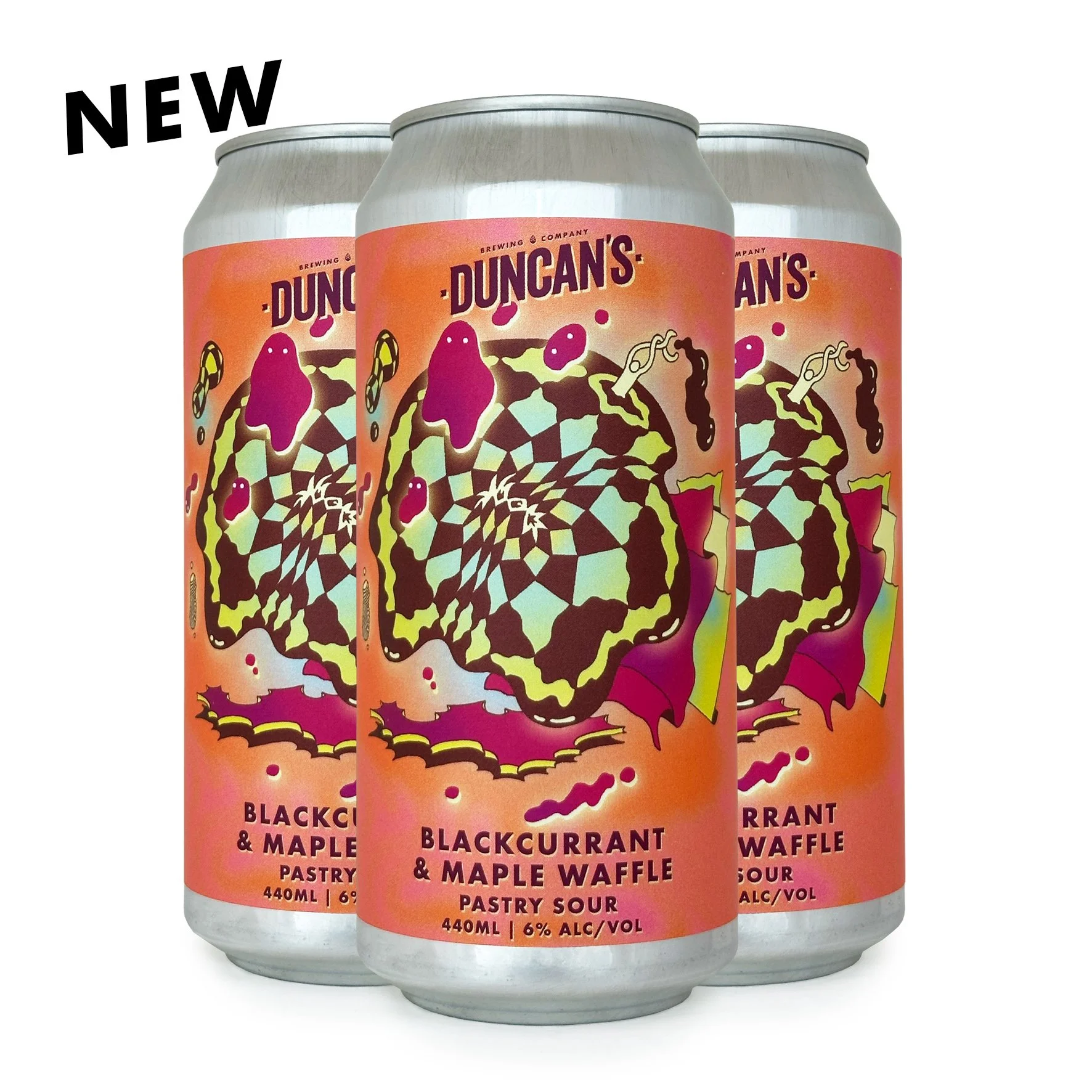 Blackcurrant & Maple Waffle*, Pastry Sour, 4 Pack 440ml