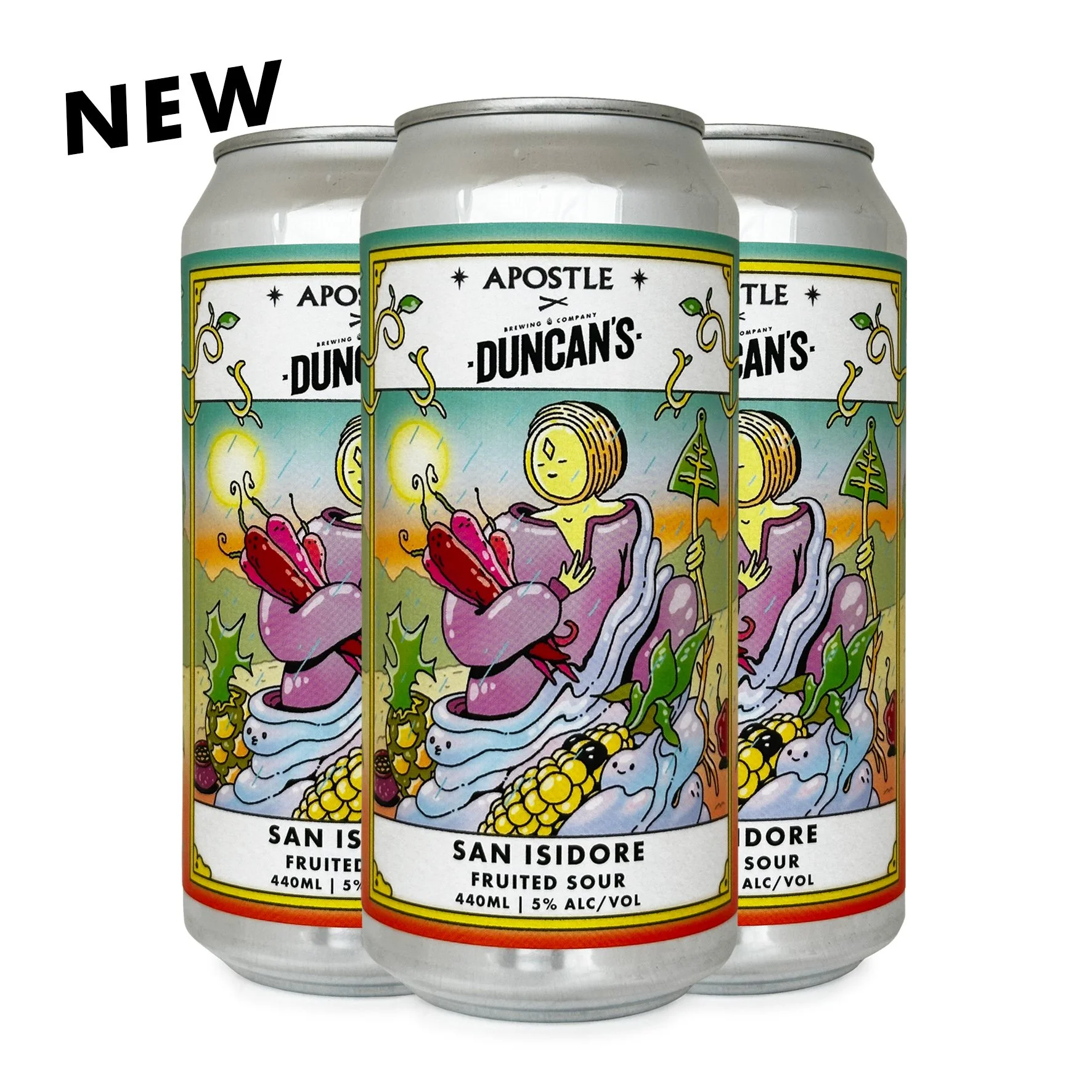 San Isidore, Fruited Sour, 4 Pack 440ml