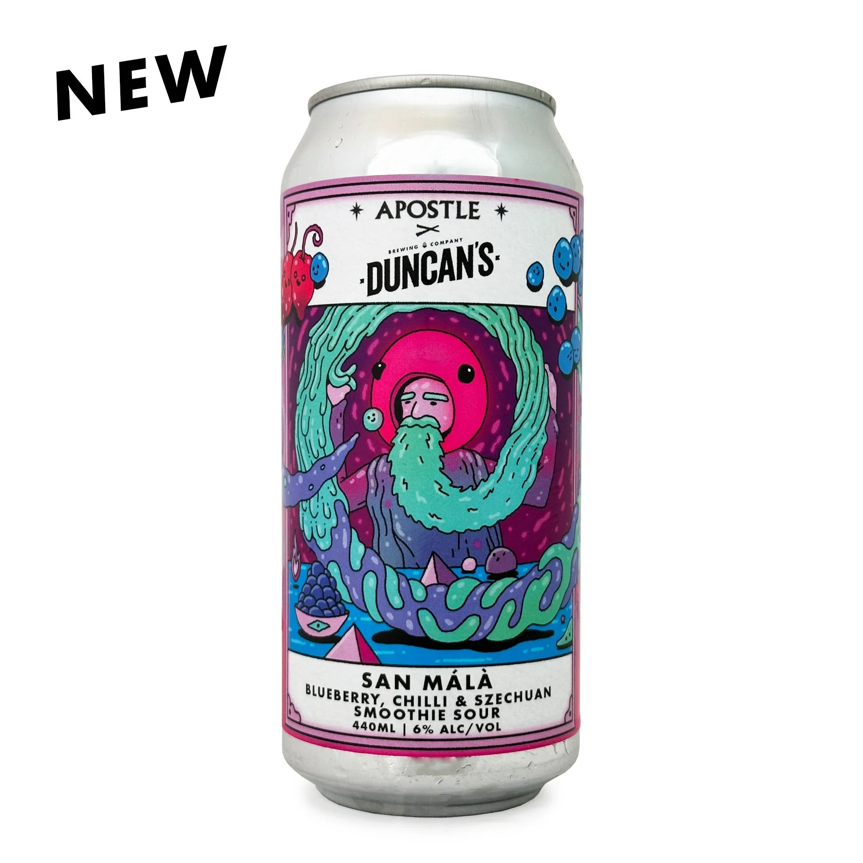 San Málà*, Blueberry Szechuan & Chilli Smoothie Sour, Single 440ml