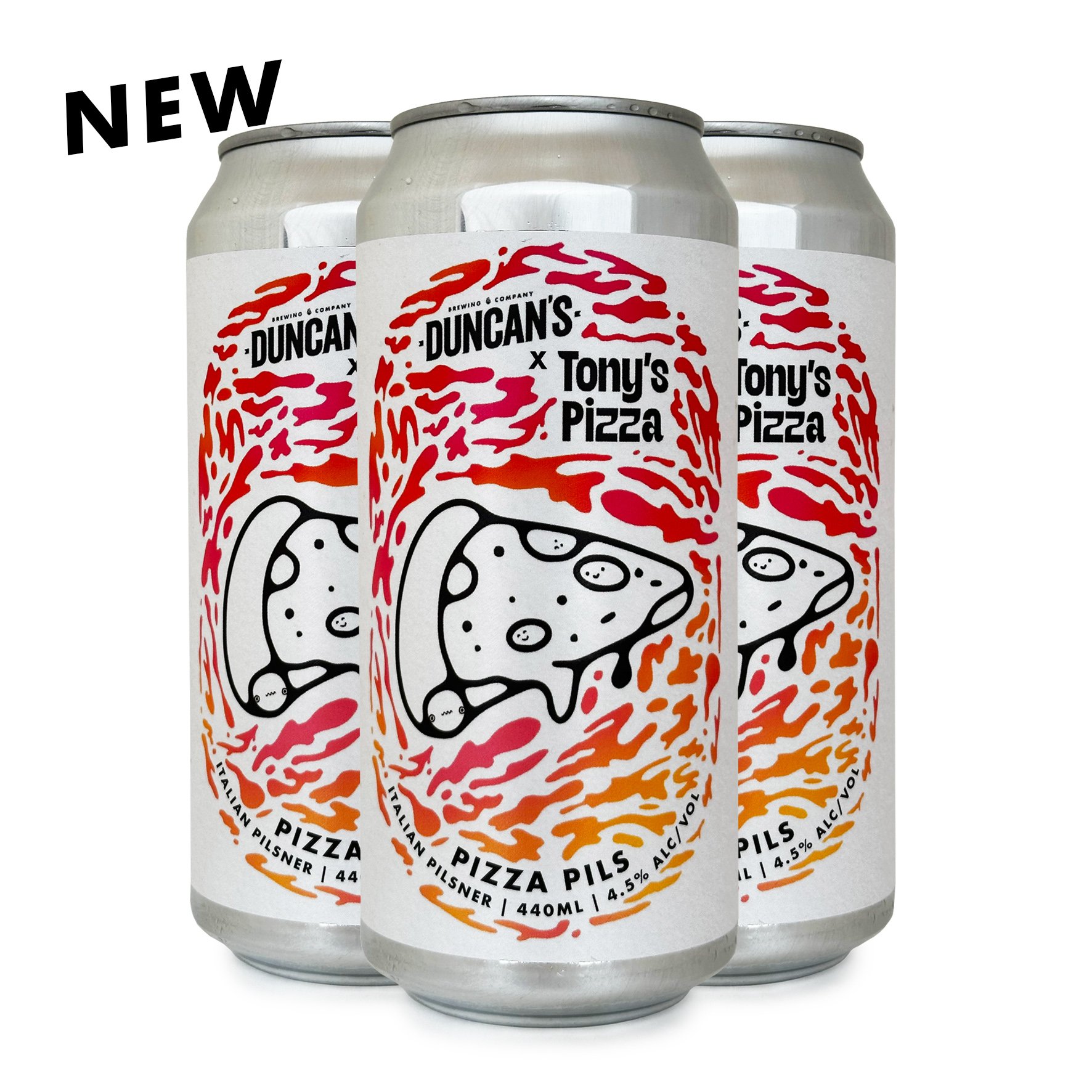 Pizza Pils, Italian Pilsner, 4 Pack 440ml