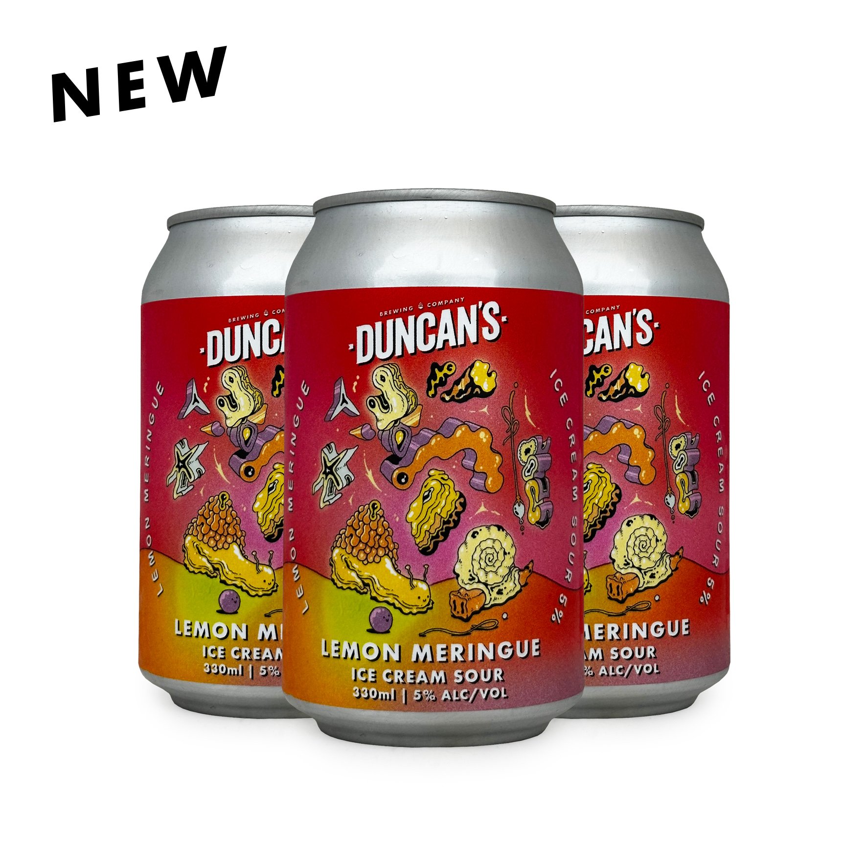 Lemon Meringue, Ice Cream Sour, 6 Pack 330ml