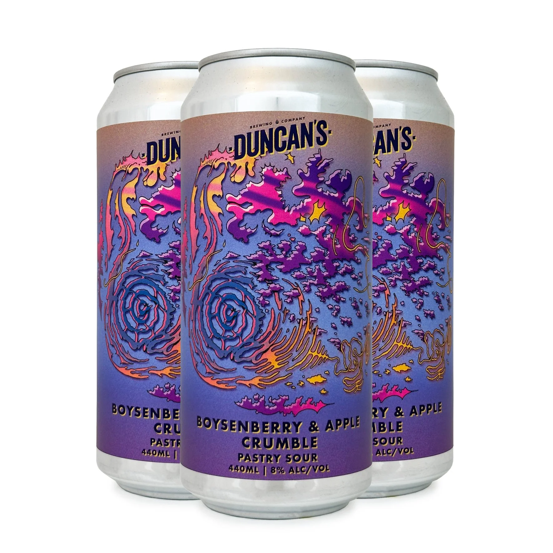 Boysenberry & Apple Crumble*, Pastry Sour, 4 Pack 440ml