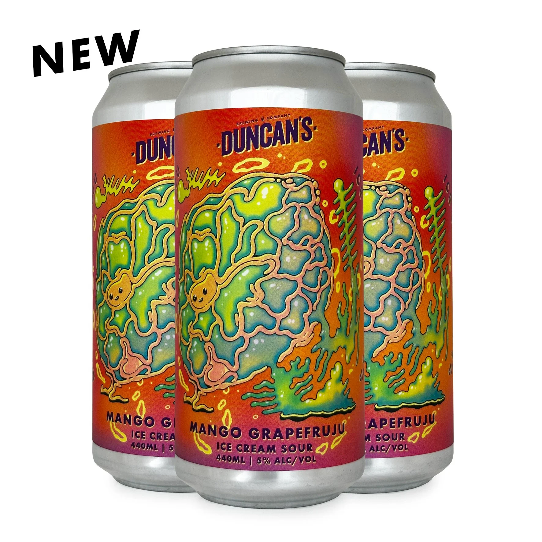 Mango Grapefruju*, Ice Cream Sour, 4 Pack 440ml