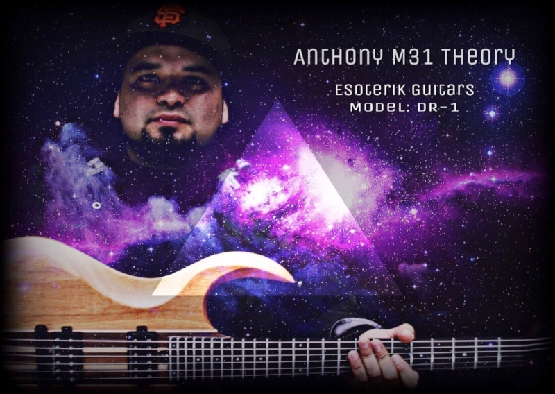 ANDROMEDA THEORY -Anthony Gonzalez (Tony) inspired by his father, Anthony Gonzalez quickly became fascinated by the guitar and rock music. Although being born in El Paso, Texas, Gonzalez grew up and spent most of his youth in Las Vegas, Nevada. At age 14 Gonzalez acquired his first guitar from a pawn shop in Vegas. He moved back to El Paso at age 15 where he heavily pursued a career in music. Aside from his father, Gonzalez was also greatly influenced by Dimebag Darrell, Jimmy Hendrix, and Tool’s Adam Jones. Other musical influences such as A Perfect Circle, Sevendust, Nine Inch Nails, and 30 Seconds to Mars motivated Gonzales to start a band. At age 19 Tony started his first cover band, Unheard of Messiah. Shortly after he lost interest in cover bands and worked on writhing original music. Tony also became a big fan of effects on guitars and “making them sound nothing like a guitar.” As he experimented with more music, Gonzalez gave light to multiple bands. In 2013, with the union of previous band members, Gonzalez started Andromeda Theory. Andromeda Theory quickly gained a foothold in El Paso. Because the bands members had all been well-known local acts, Andromeda Theory quickly began playing alongside national and international acts. The band has also played multiple national and local music festivals including Mayhem Fest, Rock the Fort, Balloon Fest and Chuco Fest. They releaseda 4 track EP in October 2014. The demo release also included a music video follow up with "Land of the Lost". The 2014 EP release was also followed up with a music video for "Massacres of the Fallen”. In February 2016 the band signed with Sound Stage 9 (SS9) and is currently working on a 5 track EP to be released in late 2016. Anthony Gonzalez looks forward to the growth of his band, along with the new endorsement of Esoterik Guitar. -Vladimir Avina