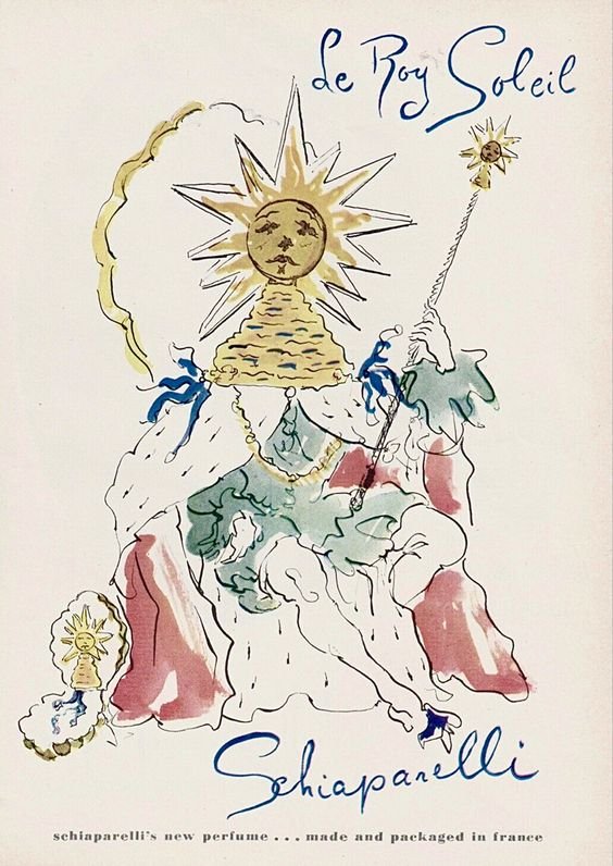 Marcel Vertès’ artwork for Schiaparelli