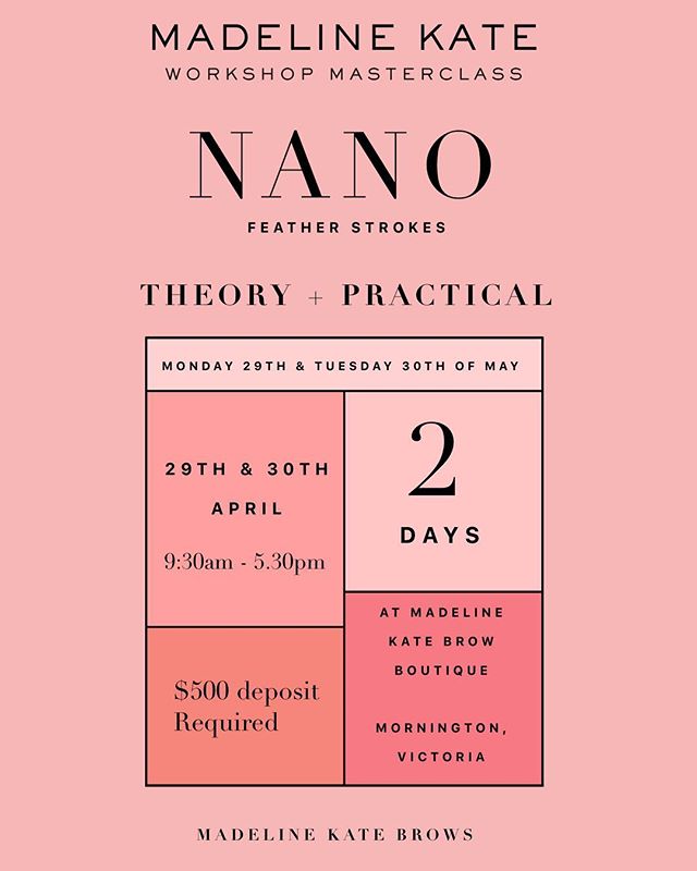NANO feather stroke (+ combined shading) training released. *Please note: only will be taking an extremely small class for this class* Needs to have completed a certain criteria before completing this course. Email: training@mkbtows.com #nano #nanobrows