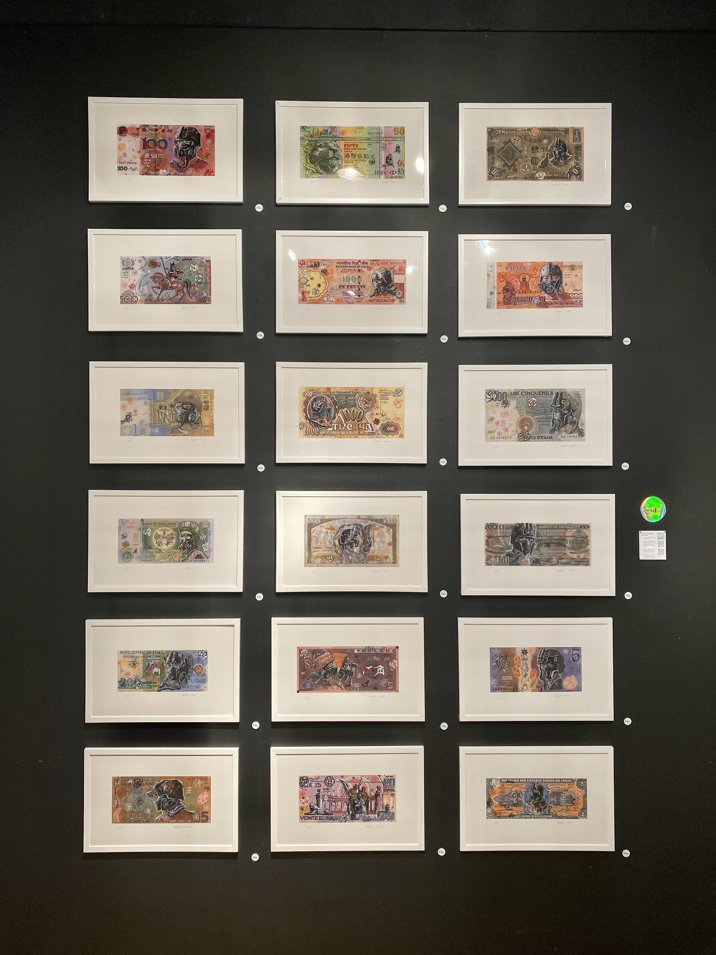 Installation View of "Quarantine Currency"