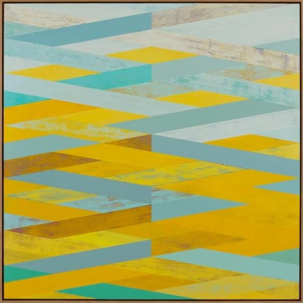 Weave with Yellow and Aqua