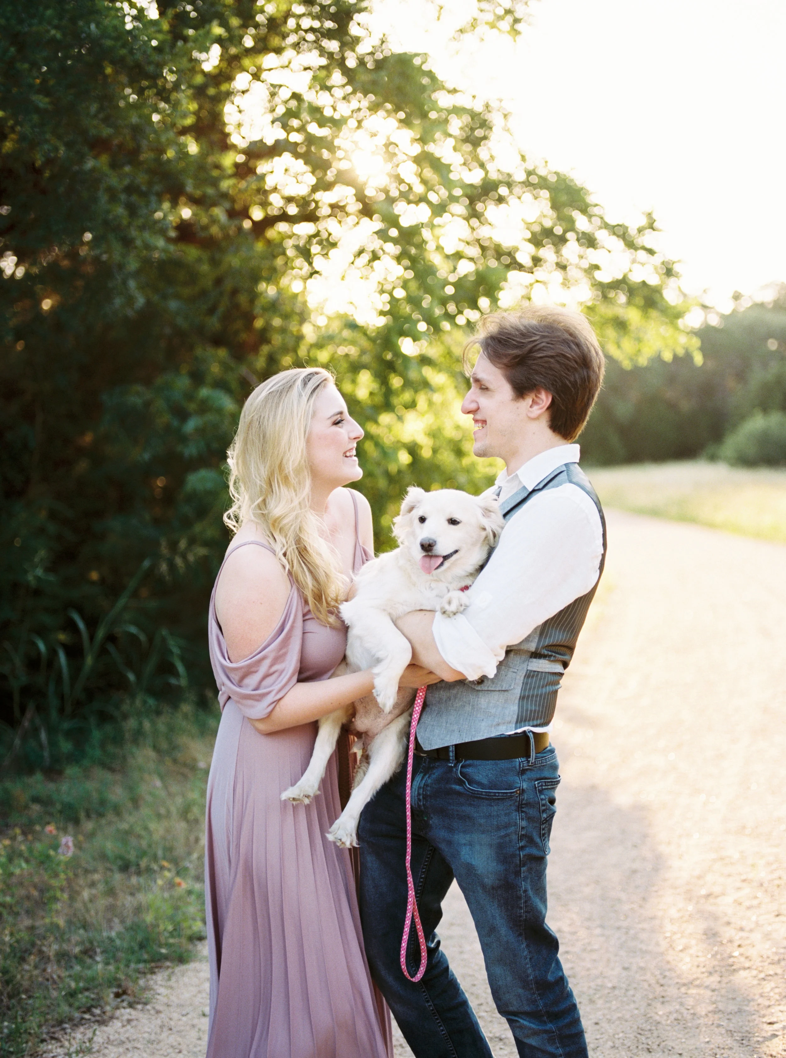 Ellie, her husband, Kevin, and their fluffy baby, Lilly!
