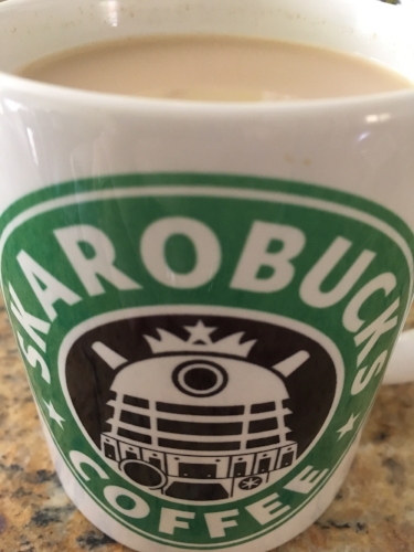 Did I include a picture of my rosemary latte just to show off my awesome Dalek coffee mug? Yes, yes I did.