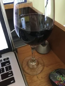 Currently drinking...what? It's a book about vampires. This is the obvious choice. ;)