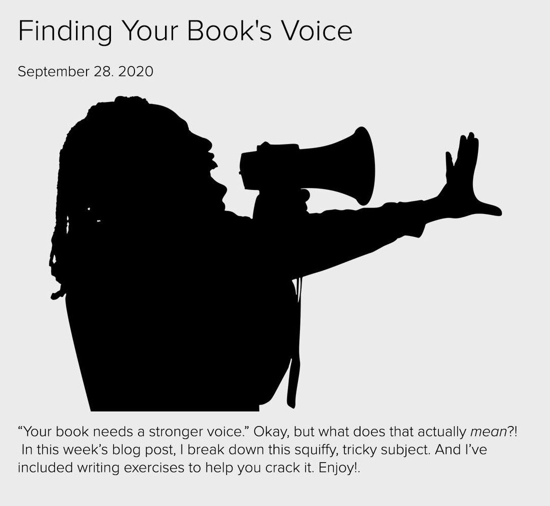 &ldquo;Your book needs a stronger voice.&rdquo; Okay, but what does that actually mean?! In this week&rsquo;s blog post, I break down this squiffy, tricky subject. And I&rsquo;ve included writing exercises to help you crack it. You can find that link