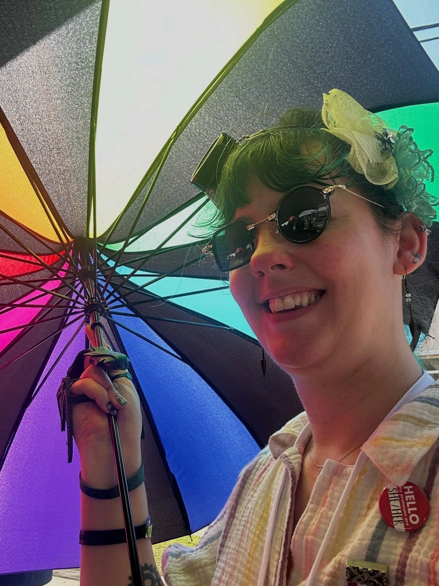 When you&rsquo;re killing it at the #mississippibookfestival and also actively hiding from the sun. #msbookfestival