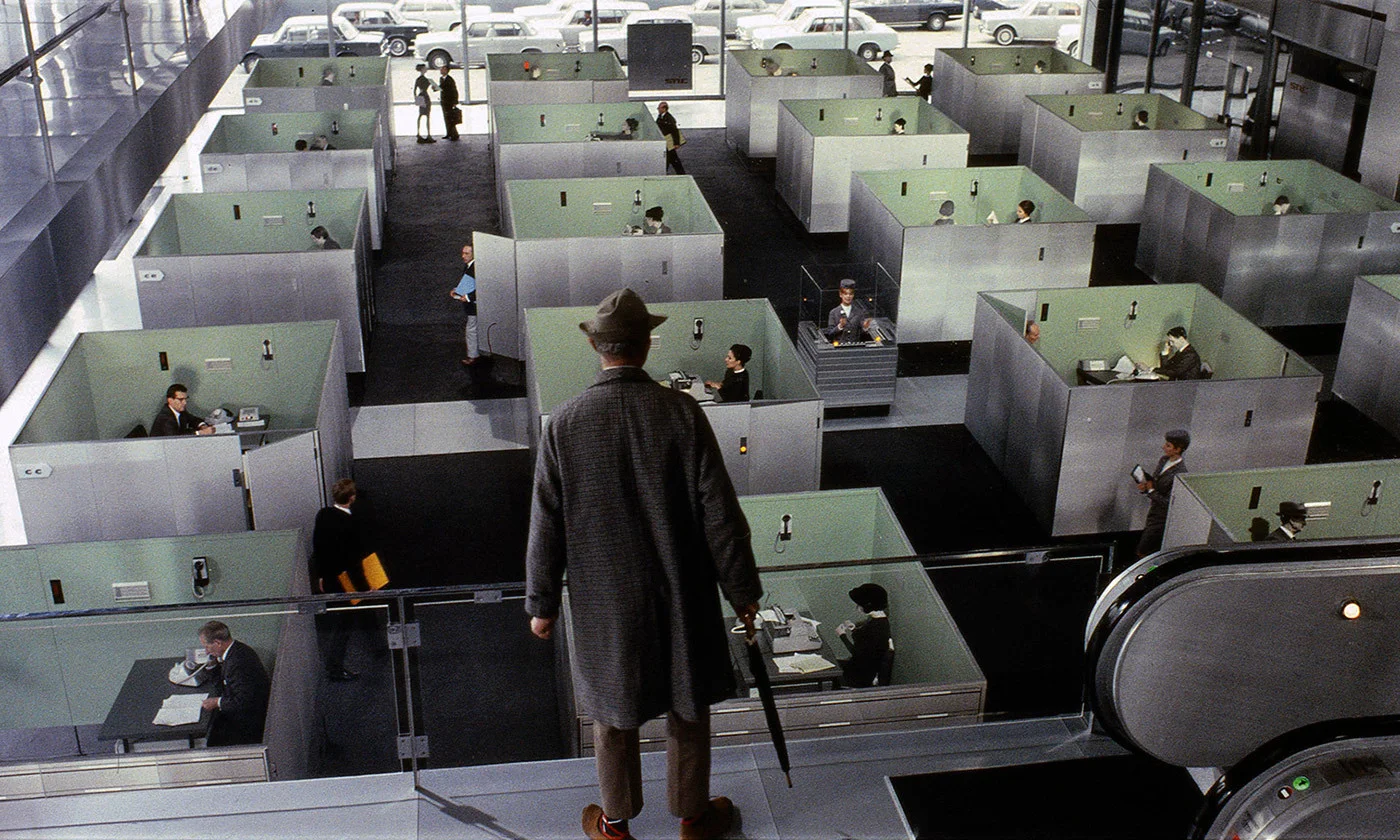 From Jacques Tati’s Playtime (1967). Image courtesy Les Films de Mon Oncle – Specta Films CEPEC
