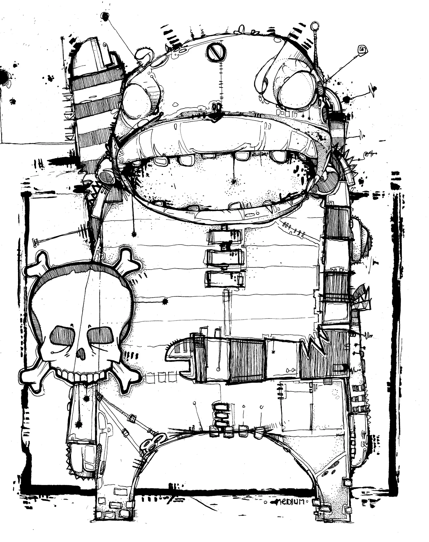 untitled ink on paper, 11" x 14" 2001
